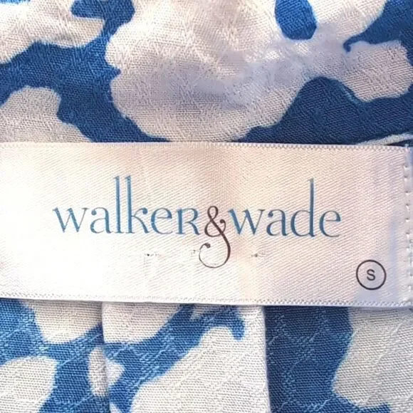 WALKER & WADE Day Tripper Tunic Dress in Cornflower Blue Sz Small - Picture 7 of 11